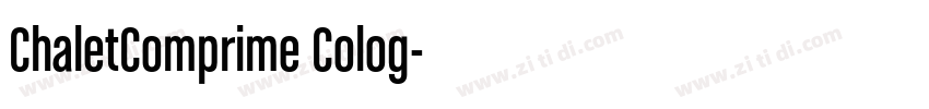 ChaletComprime Colog字体转换